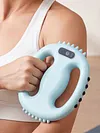 Electric Body Fascia Ring Vibration Body Shaping Massager Rechargeable 4-Sided Massager Head Fascia Ring Multifunctional Handheld Muscle Fascias Gun Deep Tissue Massage Device