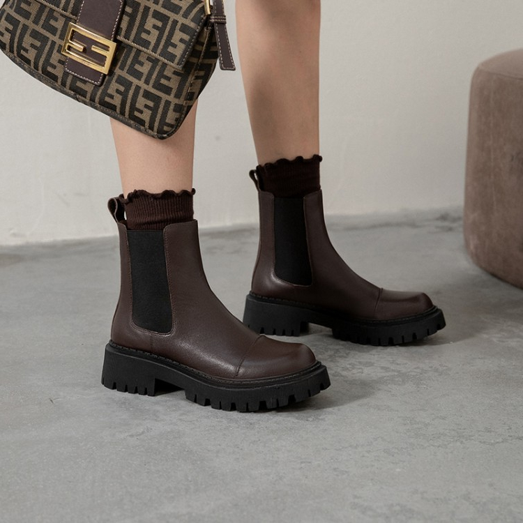 Women's Platform Short Martin Boots-vocosishoes