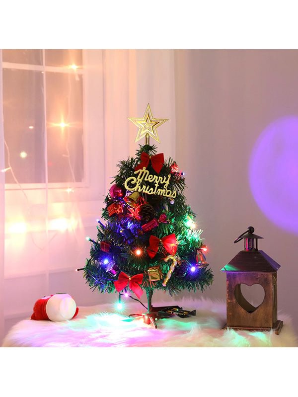 20 Inches Mini Christmas Tree Led Lights Table Decoration-elleschic