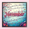 November-18CT Stamped Cross Stitch 25*25cm/9.84*9.84in tapestrymarket