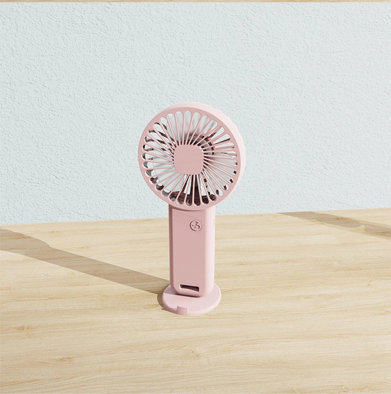 New Handheld Fan Usb Charging Small Fan Portable Mini Dormitory Desktop Silent Gift Logo