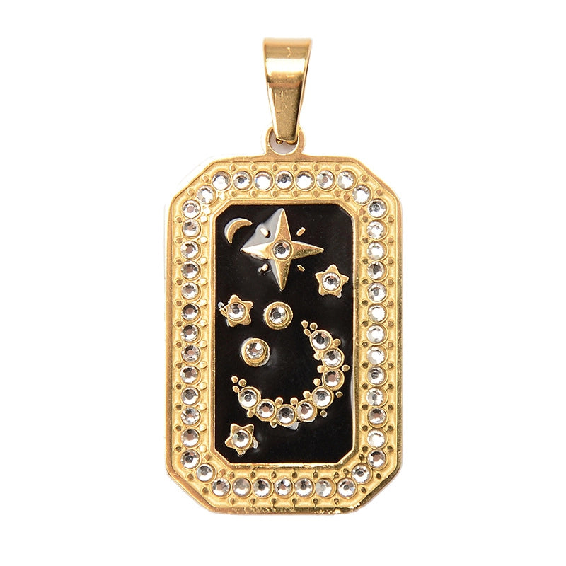 1 Piece 304 Stainless Steel Geometric Jewelry Accessories Pendant Chain