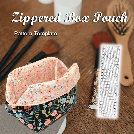 DIY Three-Dimensional Zipper Bag Template - With Detailed Instructions