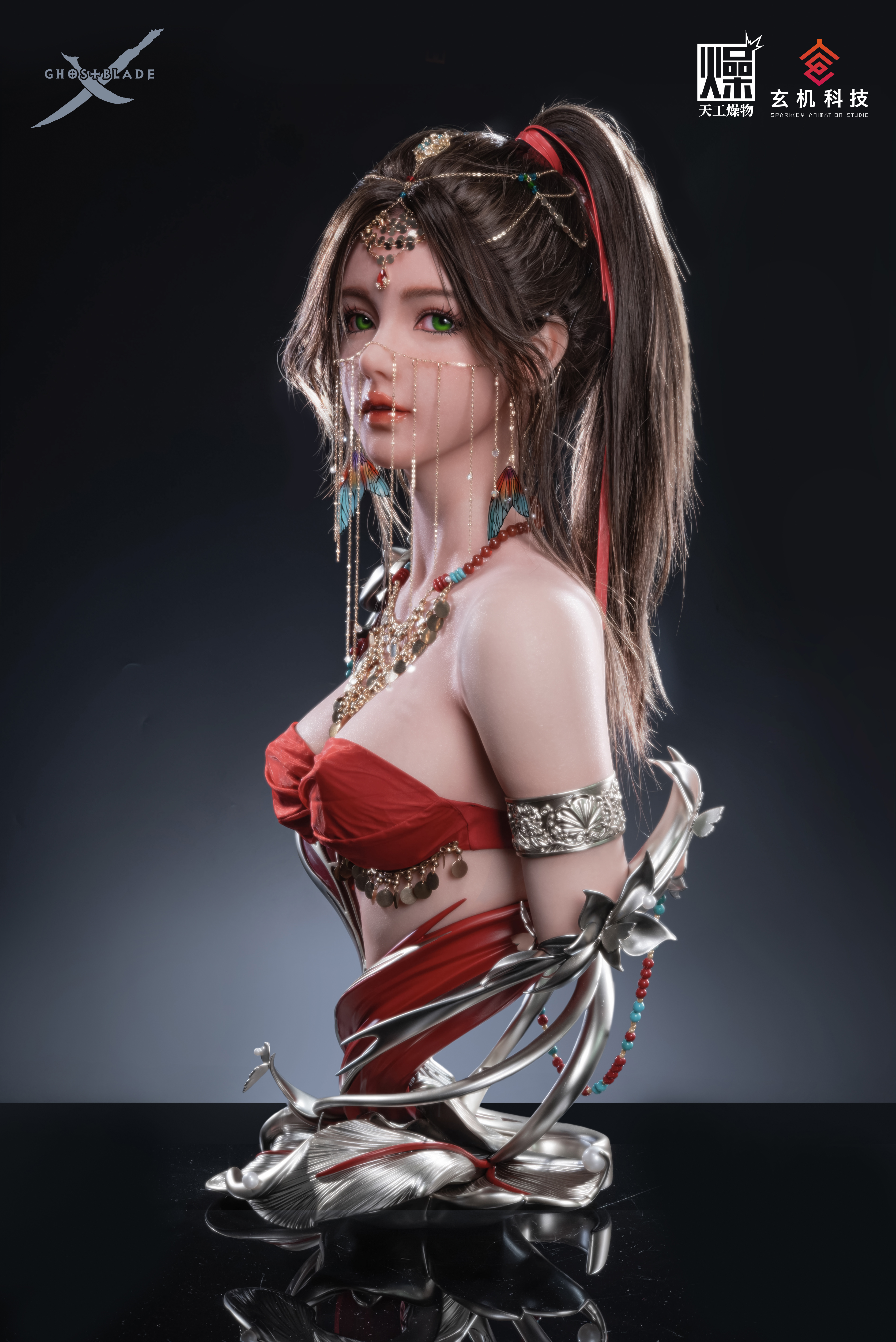 In-stock TGZW Studio & ManYou Studio - GhostBlade Lylian 1/1 & 1/2 Statue(GK) Bust-
