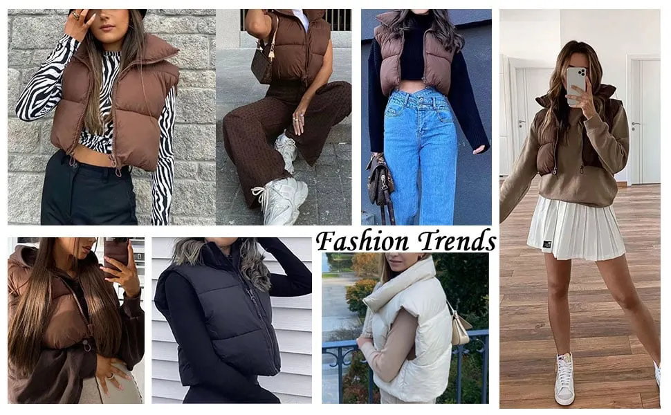 cropped puffer vest