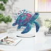 (US Only)Acrylic 2D Flat Sea Turtle DIY Diamond Painting Desktop Ornaments Kit for Decor