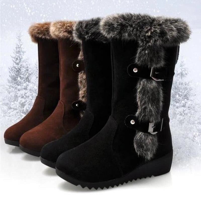 Mid-Calf Orthopedic Boots Fur New Trend 2022 Winter Shoes - vzzhome