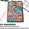 2pcs Flowers Partial DIY 50 Pages A5 Diamond Painting Notebook for Study Home