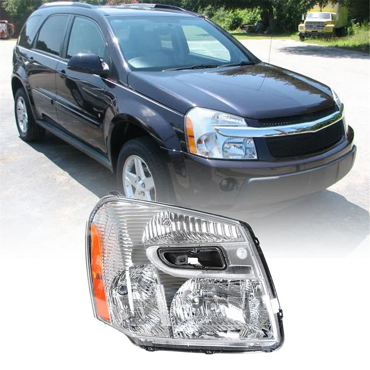Silscvtt Headlights Front Head Lamps Replacement for 2005 2006 2007 2008 2009 Chevy Equinox Projector Headlights Right Side (Passenger Side)