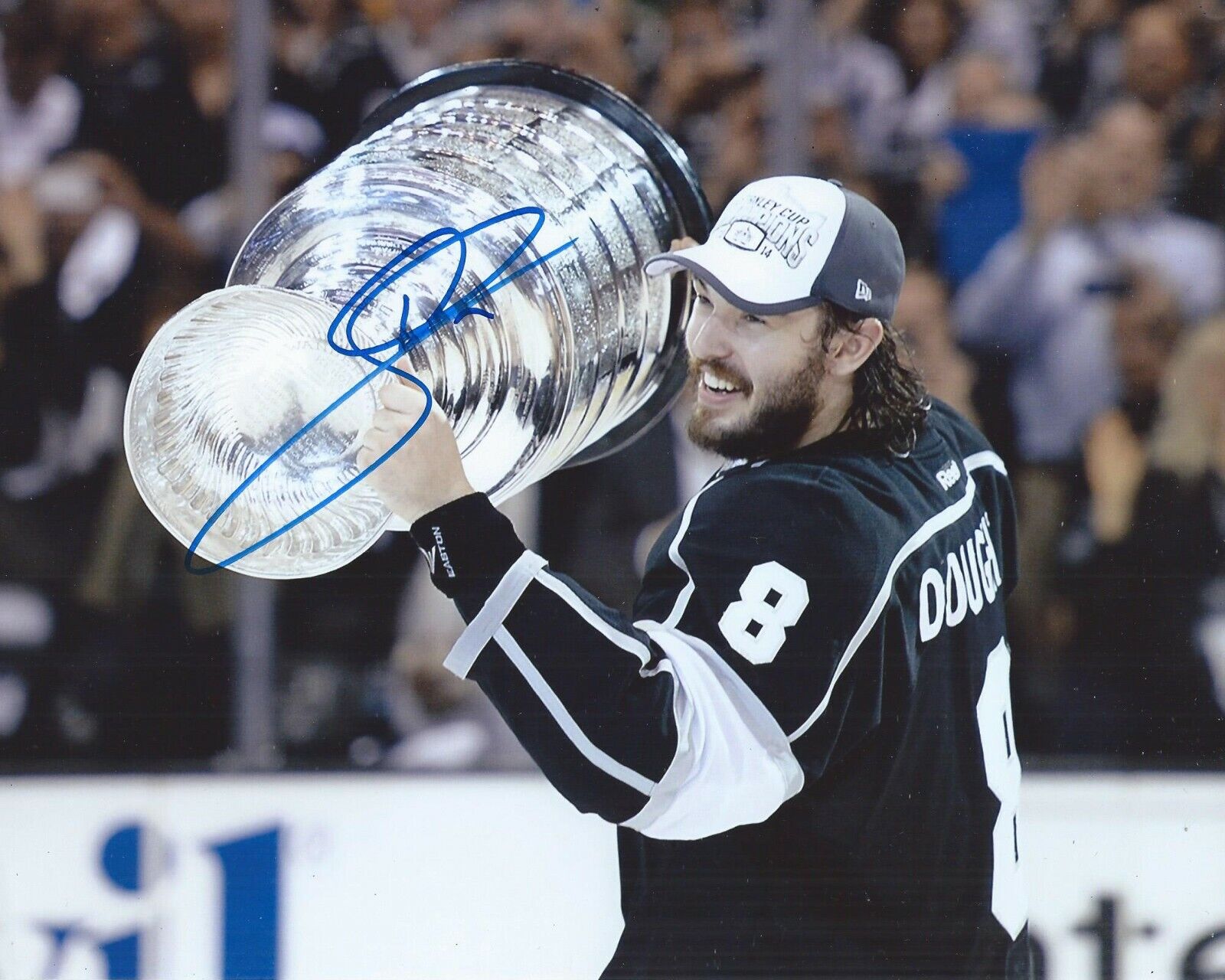 Drew Doughty Signed 8x10 Photo Poster painting Stanley Cup Los Angeles Kings Autographed COA B