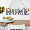 HOME word - 5d DIY Bastelanhänger