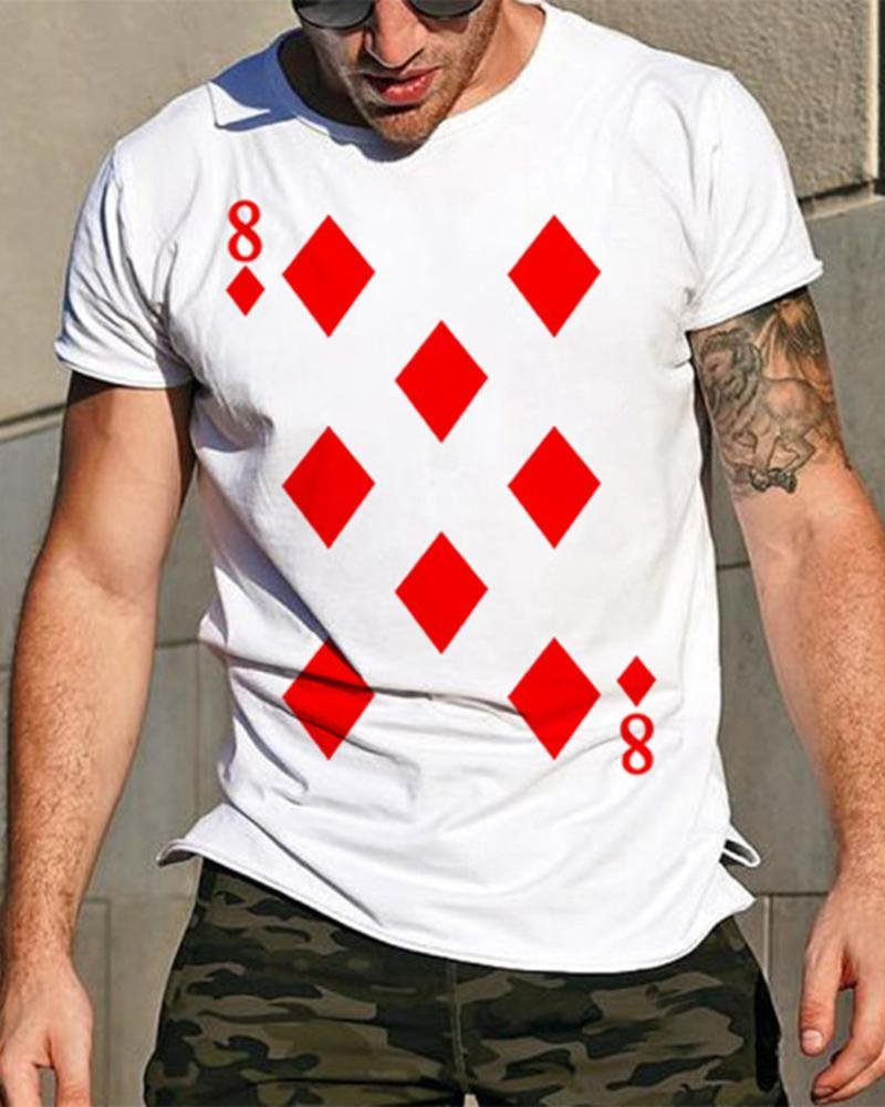 Men's Poker Diamond 8 Poker T-shirt