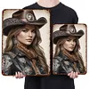 Cowgirl - Panneaux en &eacute;tain m&eacute;tallique(20*30cm/30*40cm)