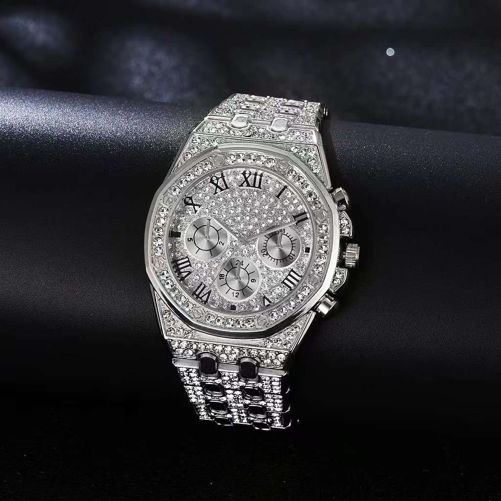 Iced Out Luxury Chronograph Men Watch-VESSFUL