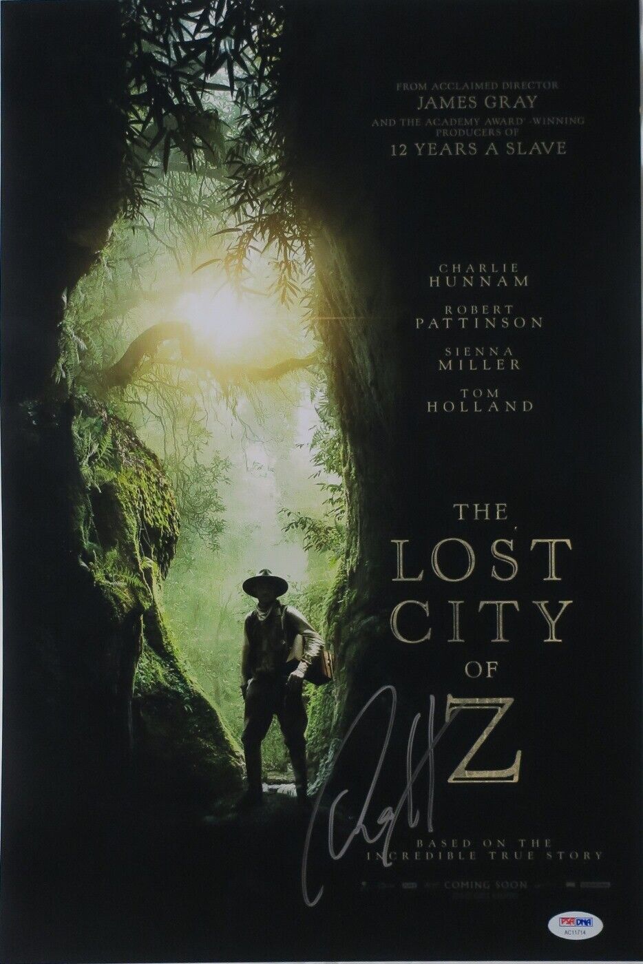 Charlie Hunnam Signed The Lost City of Z Autographed 12x18 Photo Poster painting PSA/DNA#AC11714