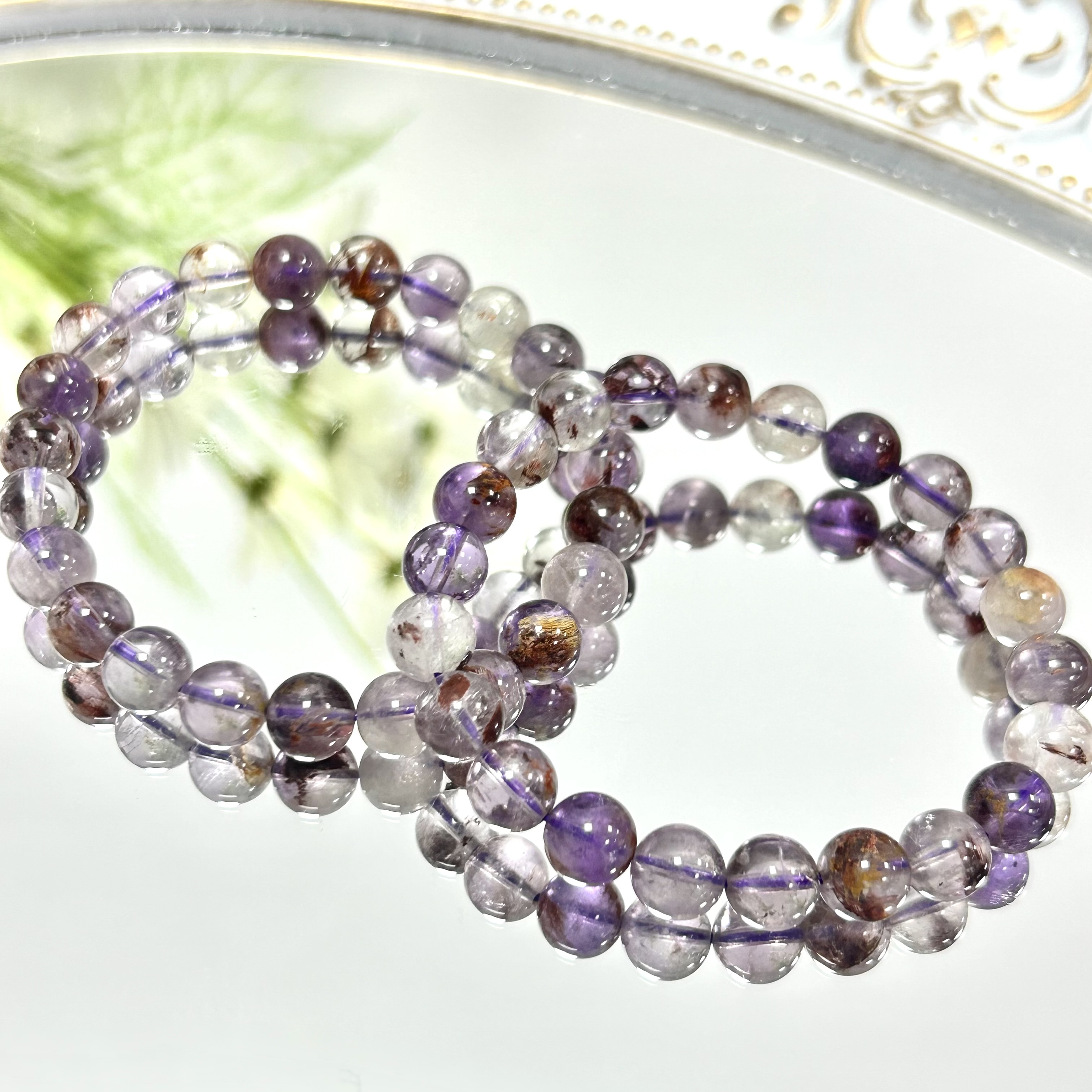 Purple Garden Quartz Bracelet 6mm/8mm