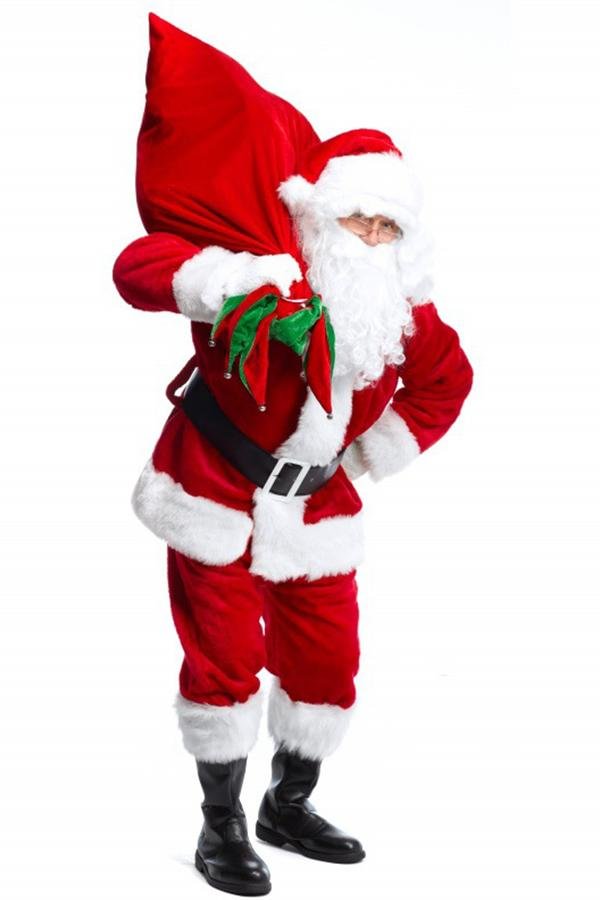 Christmas Santa Claus Costume High-quality Santa Suit 5pcs Set - Shop Trendy Women's Clothing | LoverChic