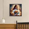 Diamond Painting-DIY Full Round Drill Jesus Earth（40*40CM)