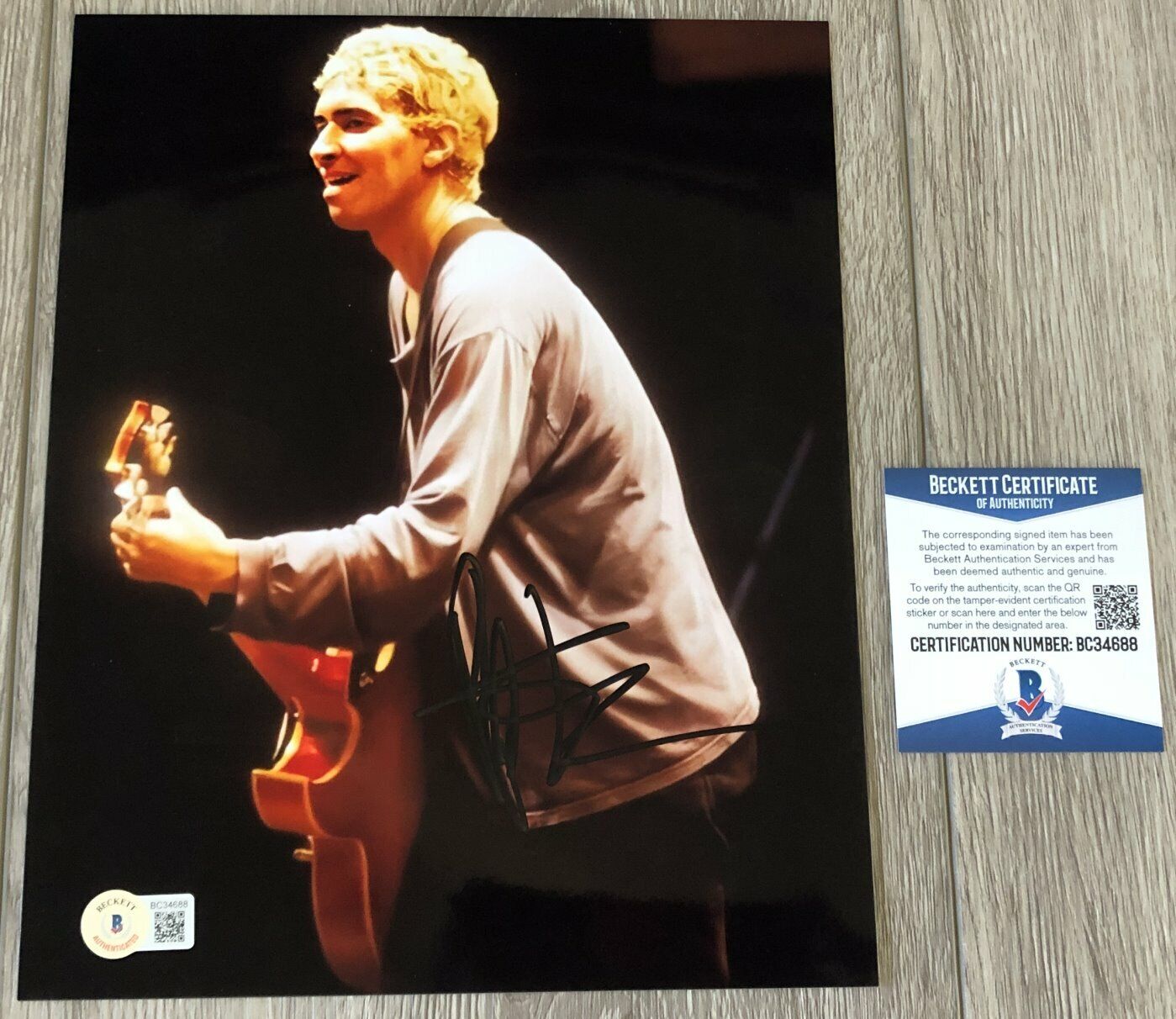 PAT SMEAR SIGNED FOO FIGHTERS NIRVANA 8x10 Photo Poster painting D w/PROOF BECKETT BAS COA