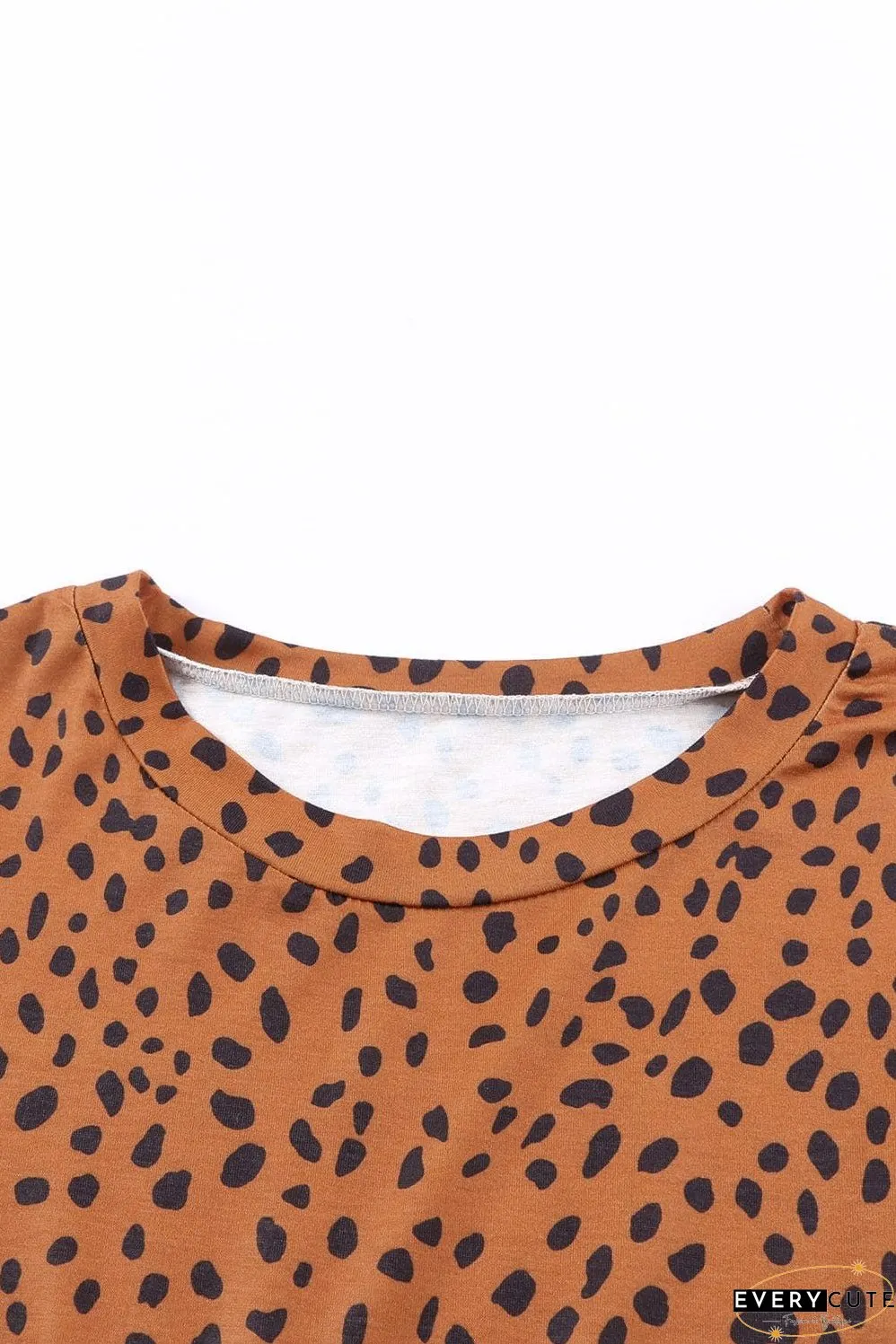 Leopard Print Long Sleeve Mini Dress for Stylish Occasions
