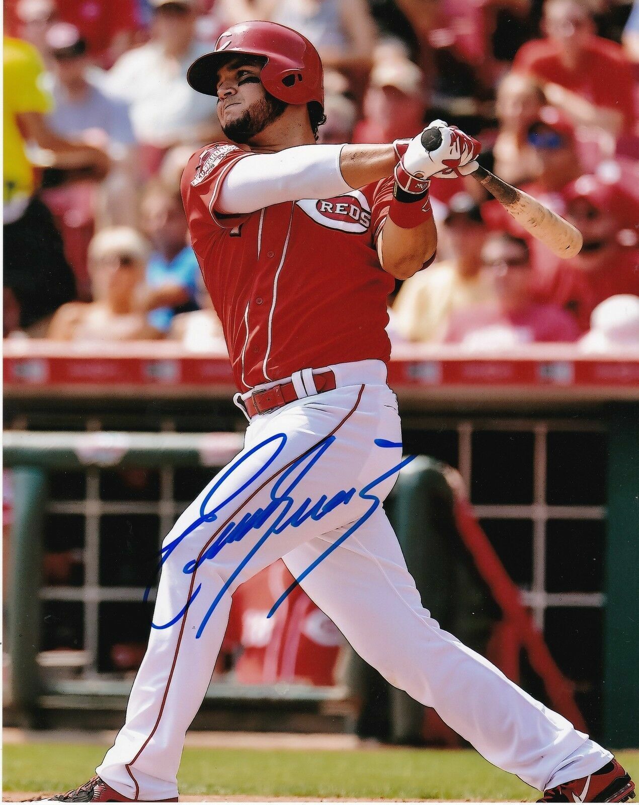 Eugenio Suarez Autographed Signed 8x10 Photo Poster painting ( Reds ) REPRINT