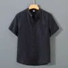 Men's Cotton and Linen Casual Shirts