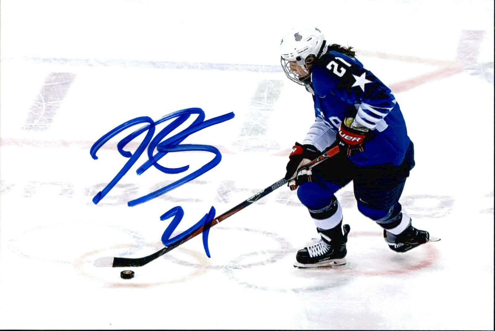 Hilary Knight SIGNED 4x6 Photo Poster painting TEAM USA WOMENS HOCKEY / OLYMPIC GOLD MEDAL #15