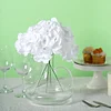 10 Flower Head and Stems | White Artificial Satin Hydrangeas, DIY Arrangement