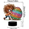 (US Local)Acrylic Double Sided Boy Egg Diamond Painting LED Night Light for Easter