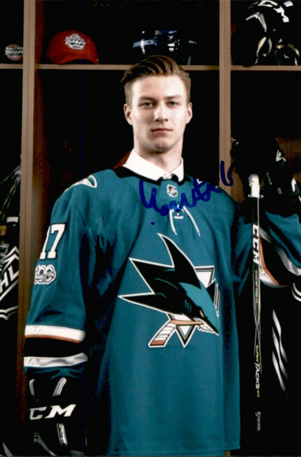 Ivan Chekhovich SIGNED 4x6 Photo Poster painting SAN JOSE SHARKS