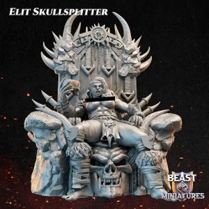 Pornhint NSFW Elit Skullsplitter Orc Queen Female Orc Humanoid Medium D&D Pathfinder TTRPG 32mm 75mm Beast Miniatures NSFW