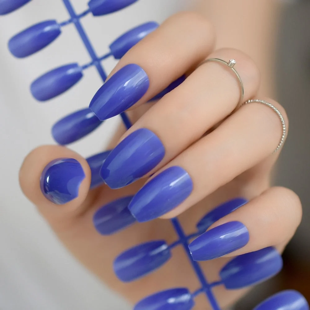 Dusty Cedar Fashion Stiletto False Nails Pointed Sharp Candy Red Fake Nails for daily wear On the Nail Tree 24pcs-Nail Inspo