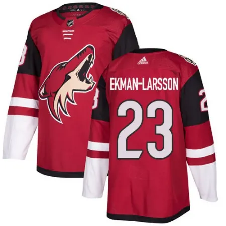 Men's  Arizona Coyotes #23 Oliver Ekman-Larsson Burgundy Red 2018 Season Home Stitched NHL Jersey