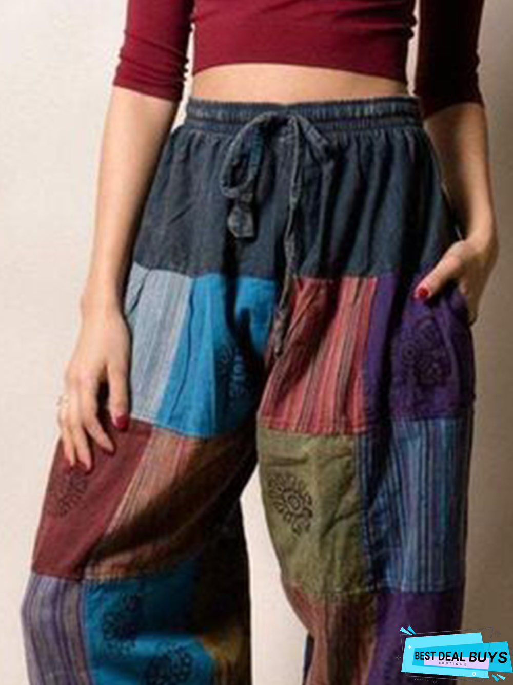 Abstract Casual Pants