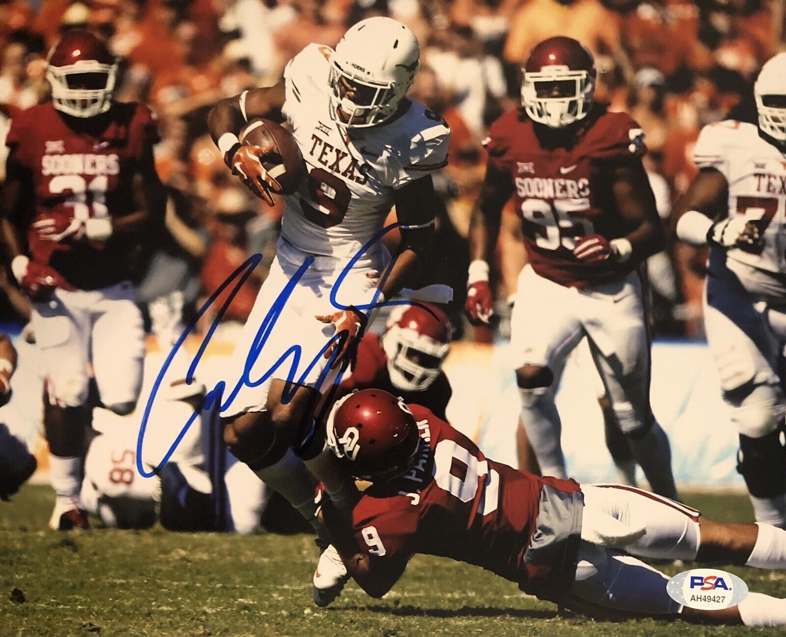 Collin Johnson Signed Autographed Texas Longhorn 8x10 Photo Poster painting Psa/Dna