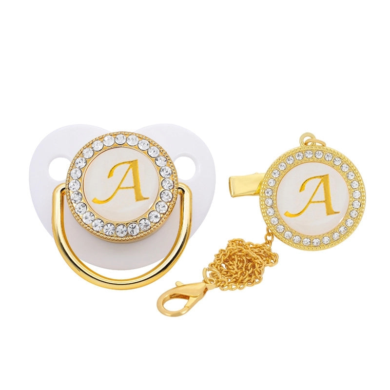 Elegant Letter Silica Gel Baby Accessories