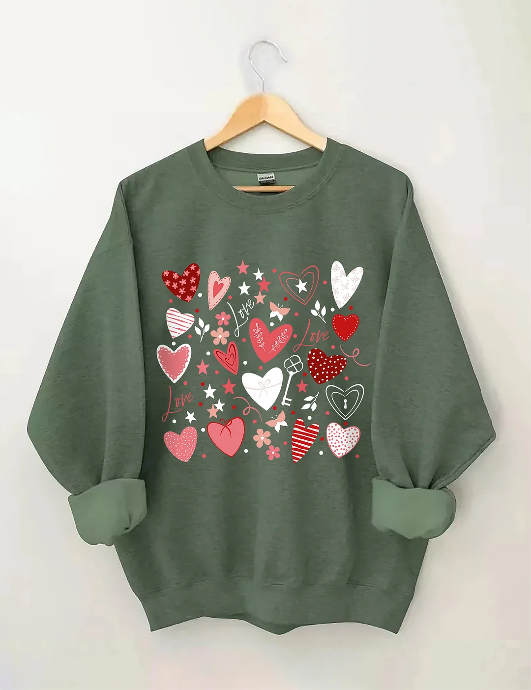 Cute Heart Valentine's Day Sweatshirt