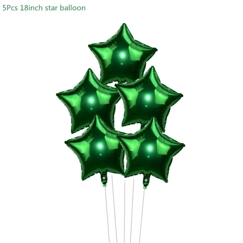 5Pcs/set Cartoon Santa Claus Snowman Foil Balloons Christmas Party Decorations Party Balloons Inflatable Helium Balloon Kids Toy