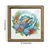 Turtle DIY Special Shaped Drill Wooden Diamond Painting Tabletop Ornaments Kit with Photo Frame Desktop Diamond Art Kits Double-Sided Pattern for Adults/Beginners Home Decor
