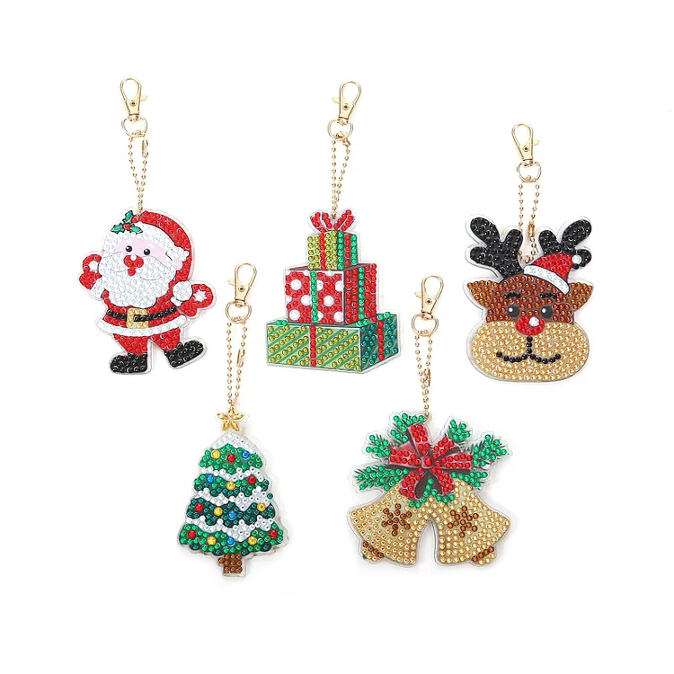 Blingbling's Keychain | Christmas | Five Piece Set