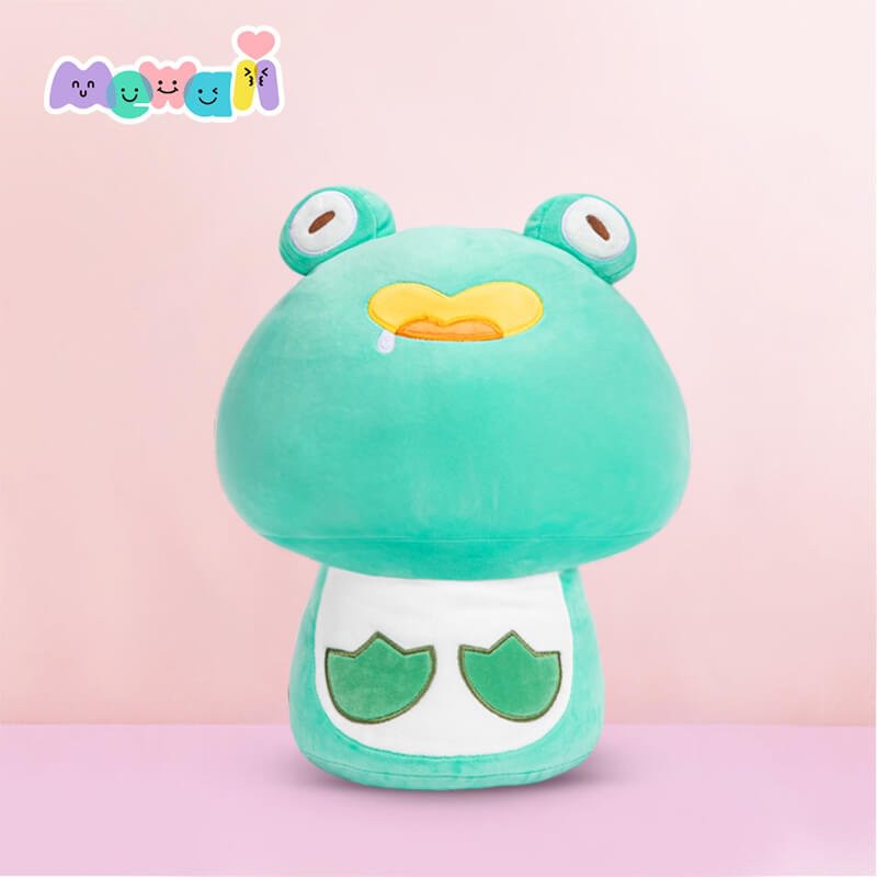 Mewaii® Mushroom Family Frog Kawaii Plush Pillow Squish Toy