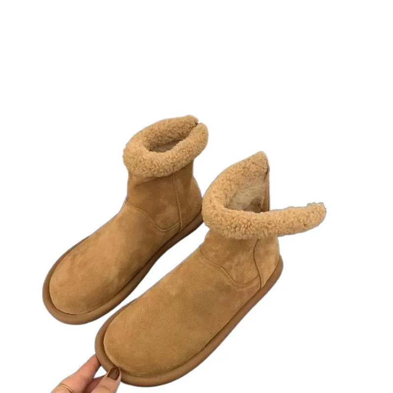 Yyvonne Yyvonne Fashion Short Tube And Velvet Inside The Boots Foreign Style Fashion Retro British Style Versatile Photos Out Of Hot Style