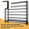 [US Local Warehouse] Fabric Roll Storage Rack Vinyl Roll Holder for Curtain/Wallpaper/Tablecloth