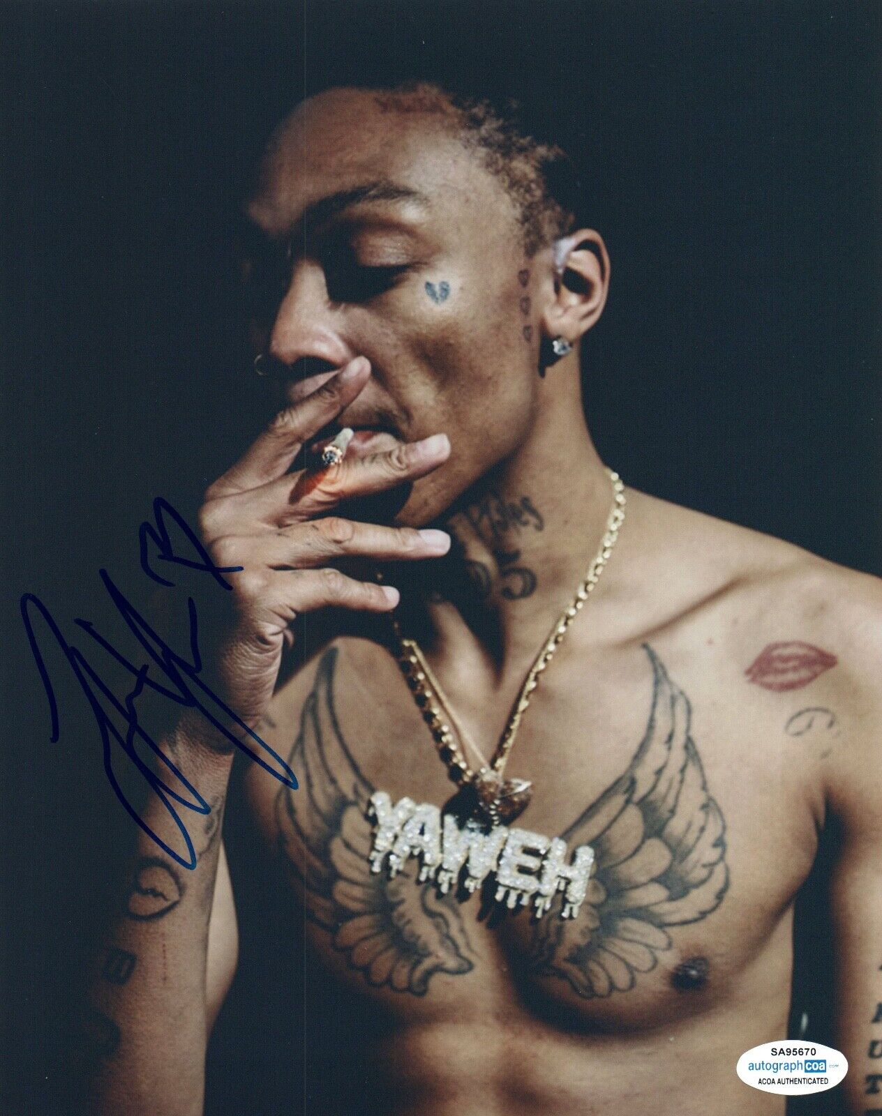 Tyla Yaweh Signed Autographed 8x10 Photo Poster painting Hip Hop Rapper ACOA COA