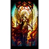 （Big Size)Ares Angel Girl Glass Painting-Paint by Numbers Acrylic Painting 40*70CM