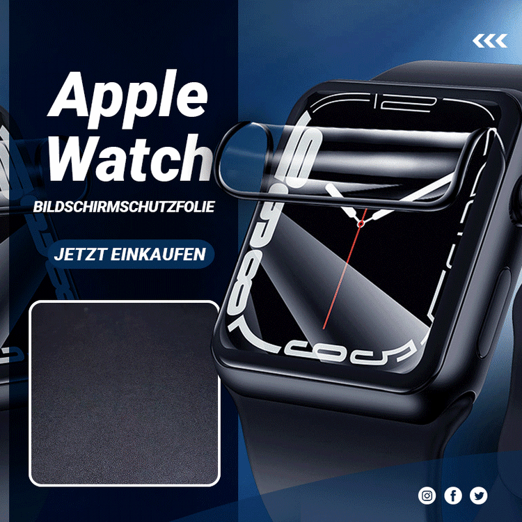 Apple Watch Displayschutzfolie (Folienpositionierer schenken)