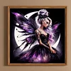 (40*40cm)Butterfly Girl Moon - Full Round Drill Diamond Painting
