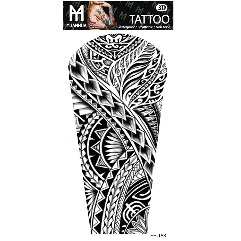 Sdrawing Forest Tattoo Sticker for Men Women Children Tiger Wolf Death Skull Temporary Tattoo Fake Henna Skeleton King Animal Tatoo