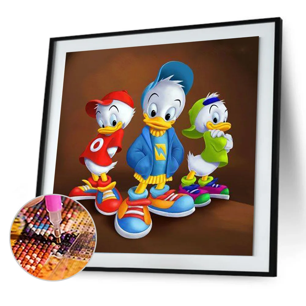 Diamond Painting - Full Round Drill - Donald Duck(30*30cm)