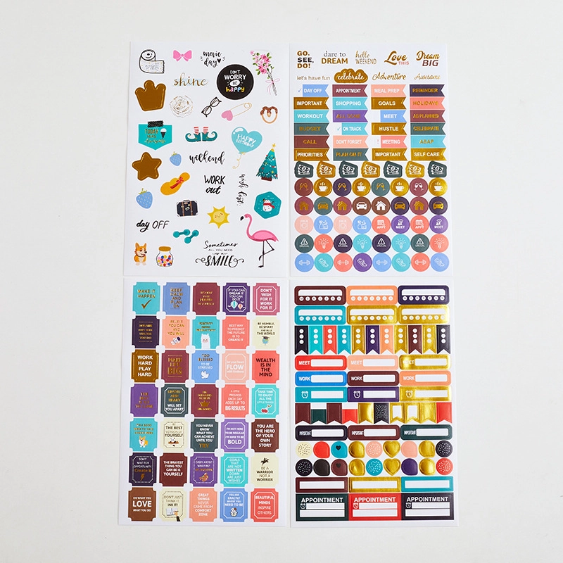 Planner Self-filling Date Full English Notebook